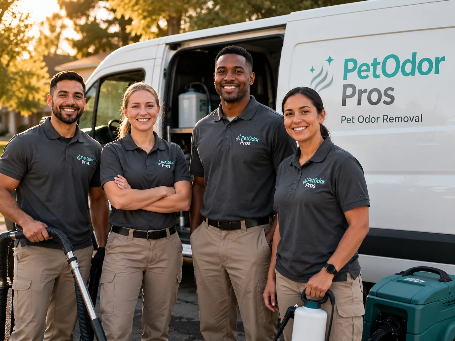 Pet Odor Removal team serving Chandler, IN
